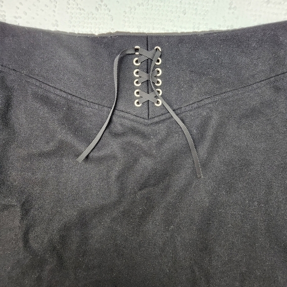 J. Crew Wool Blend Back Lace Up Back A Line Skirt Size 12 - Picture 6 of 9